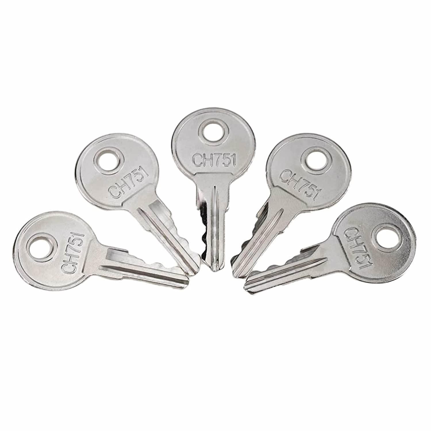 5x CH751 Schlüssel Set - Universalersatz Für Wohnmobil Staufächer
