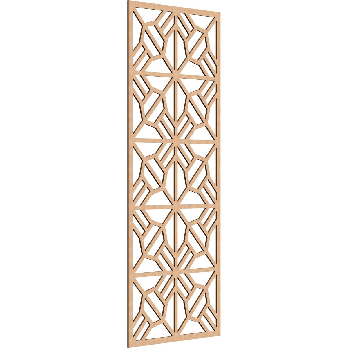 Auburn Decorative Pierced Fretwork Wood Wall Panels, 37 3/8"W x 94 3/8"H x 3/8"T, Hickory