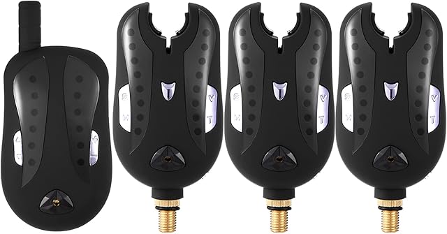 Lixada Fishing Bite Alarm Set 2/3/4Pcs Wireless Digital Fishing Bite Alarm Fishing Receiver Kit with Portable Case