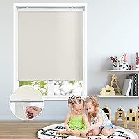 Vista 10 de Persilux Persianas enrollables sin cordón, 100 % opacas, con aislamiento térmico, persianas de ahorro de energía para ventanas y oficina