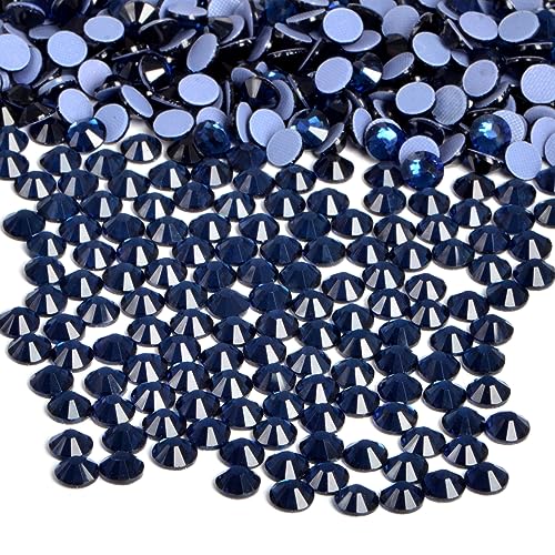 Image of Bymitel Hotfix Crystal Rhinestones Round Gems Iron on DIY Jewelry Making Flat Back for Crafts,Montana, 2.8mm(SS10 /2880pcs)