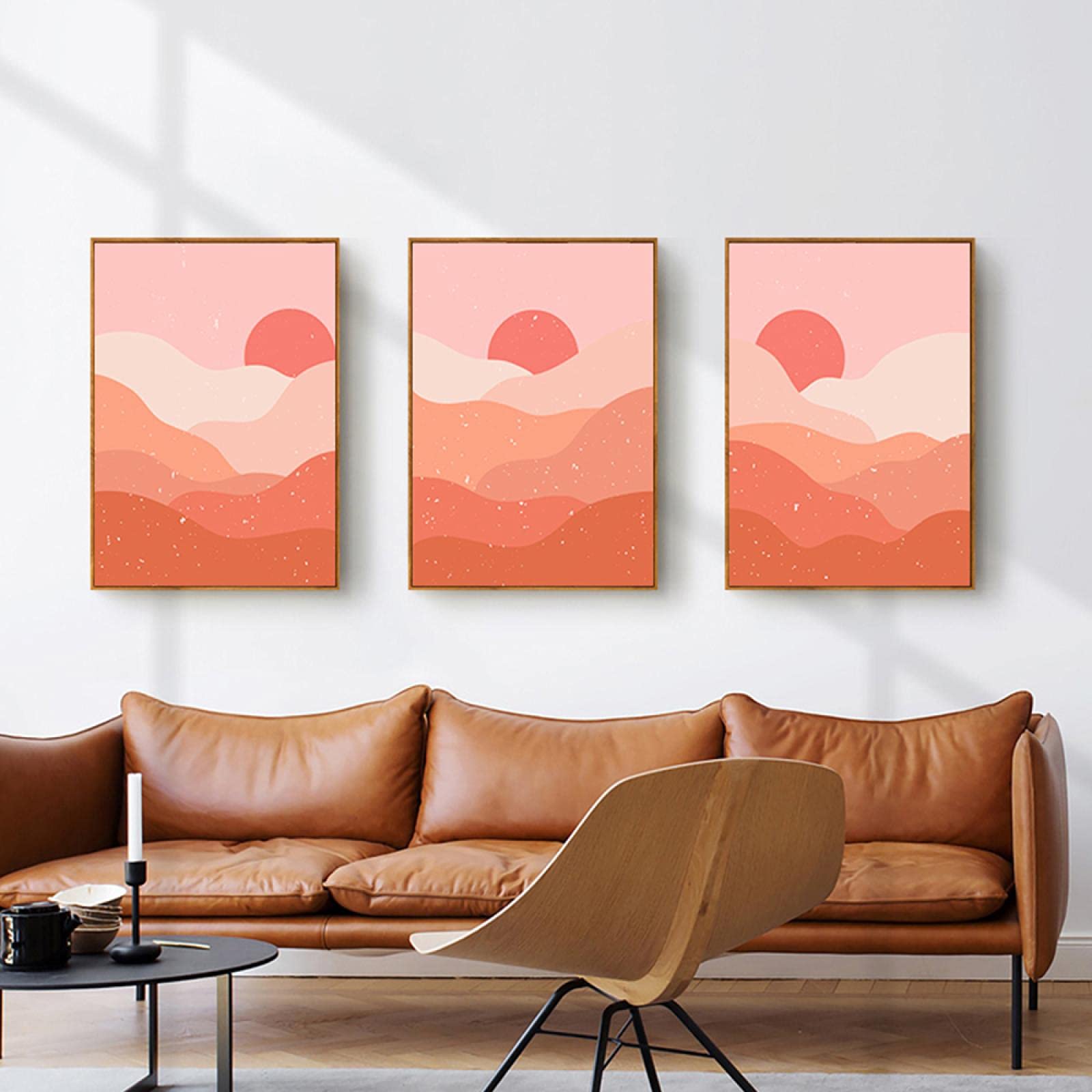 Impression canvas triptyque pour habiller un grand mur vide de salon moderne - 6