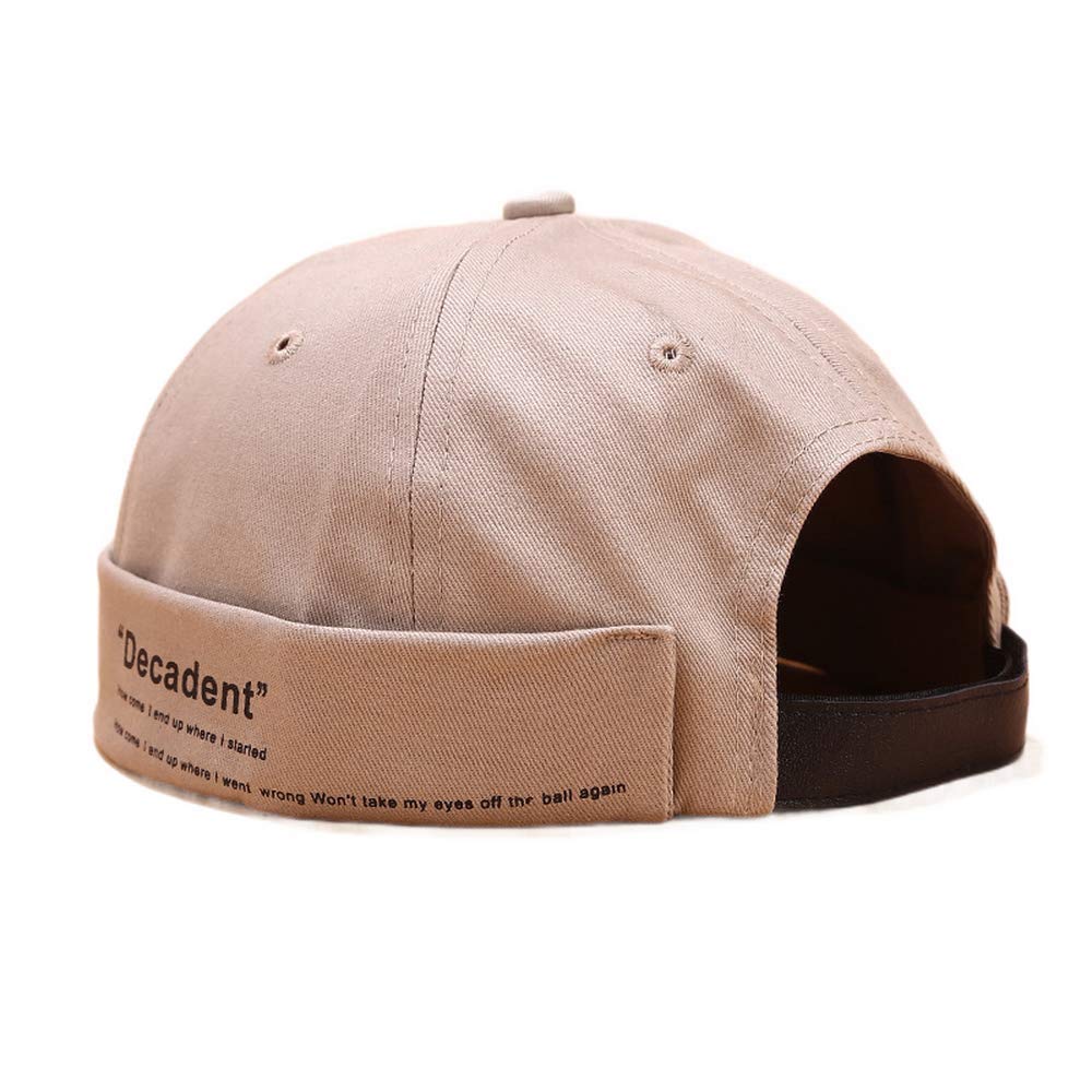 ONEFIT Hats Mens Hats Trend Line Landlord Hats Rogue Hats Spring and Summer All-Match Casual Couples Beanie Hats, Khaki, One Size