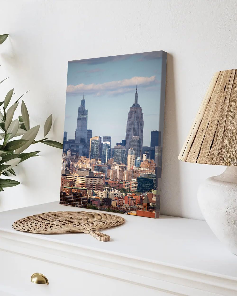 GADGETS WRAP Canvas Gallery Wrap Framed for Home Office Studio Living Room Decoration (9x11inch) - One Vanderbilt And The Empire State Building