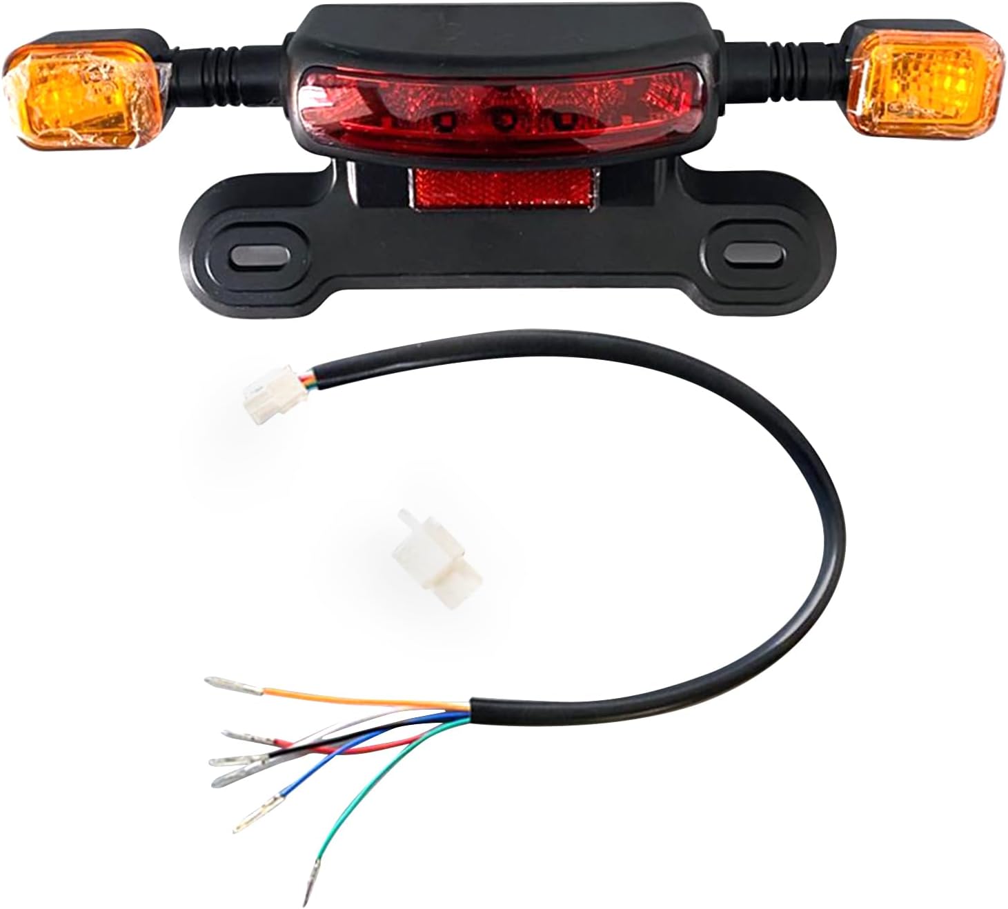 Electrical Motorbike Tail Light,12V Electric Scooter Brake Light and Turn Signal for Ebike Accessories Night Riding Brake Lamp