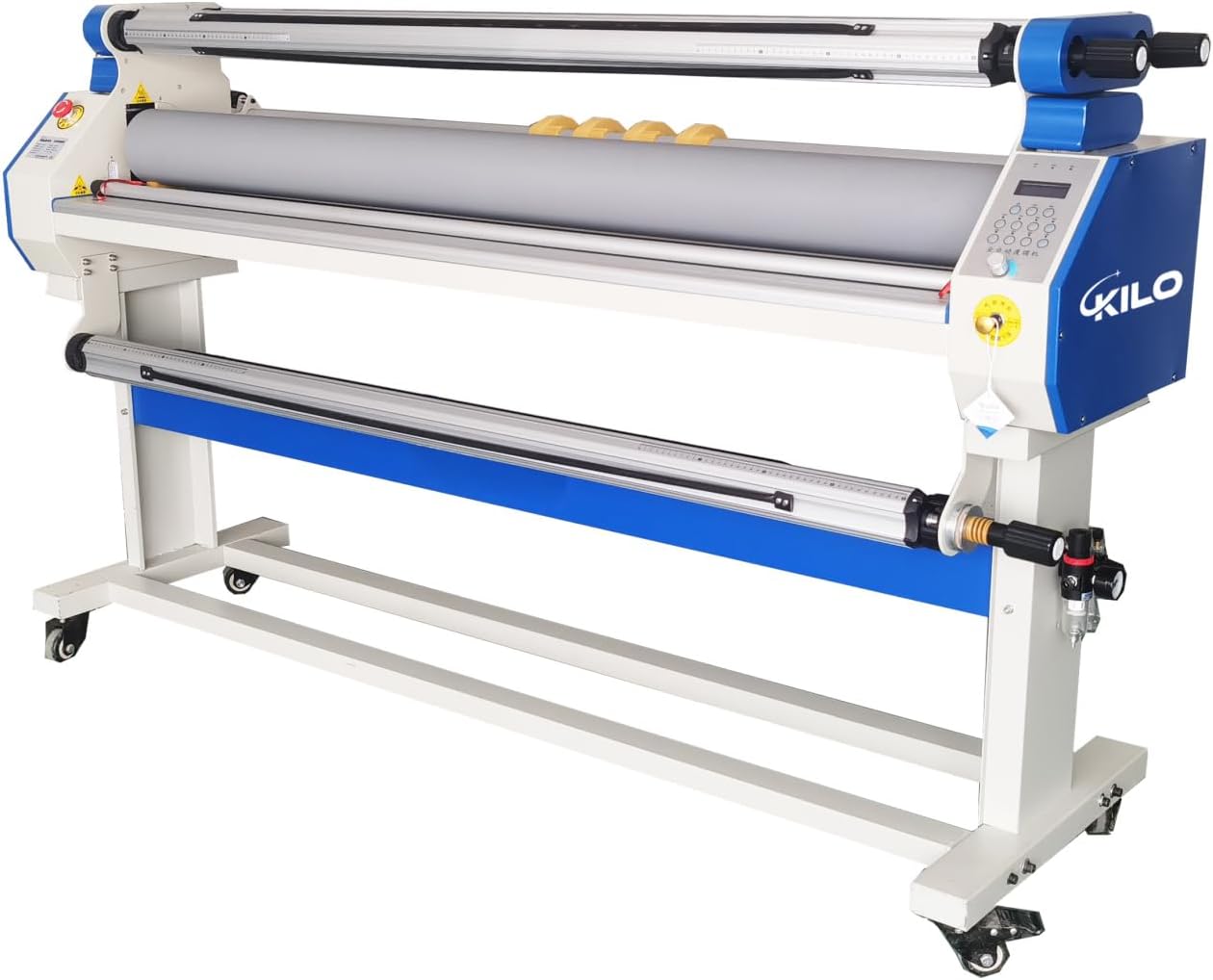 Full-Auto Cold & Hot Laminator Machine with Heat Assisted and 4 Trimmers, 67" Wide Format