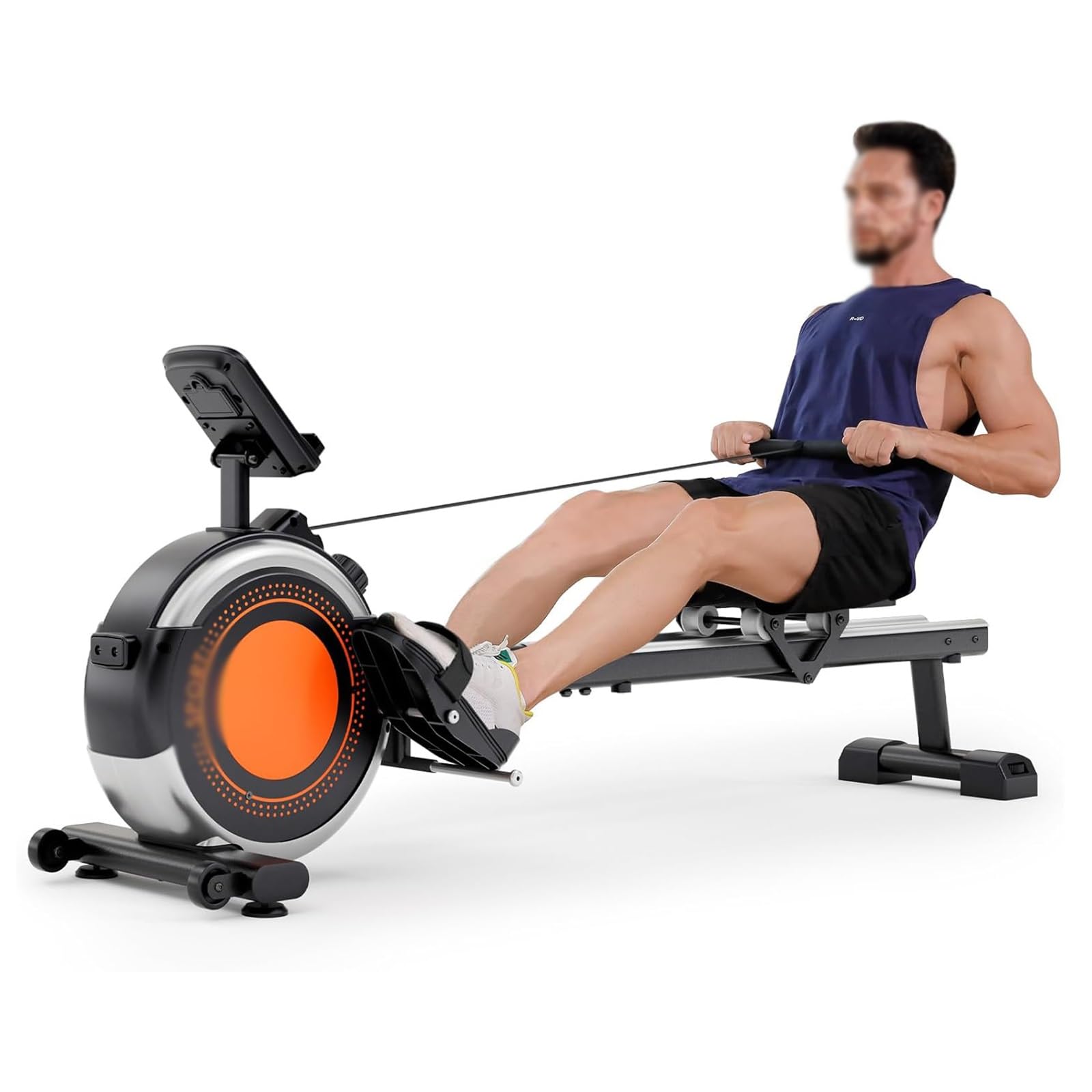 Wioślarz o maksymalnej nośności 160 kg, magnetyczny rower z 16 poziomami oporu i monitorem LCD