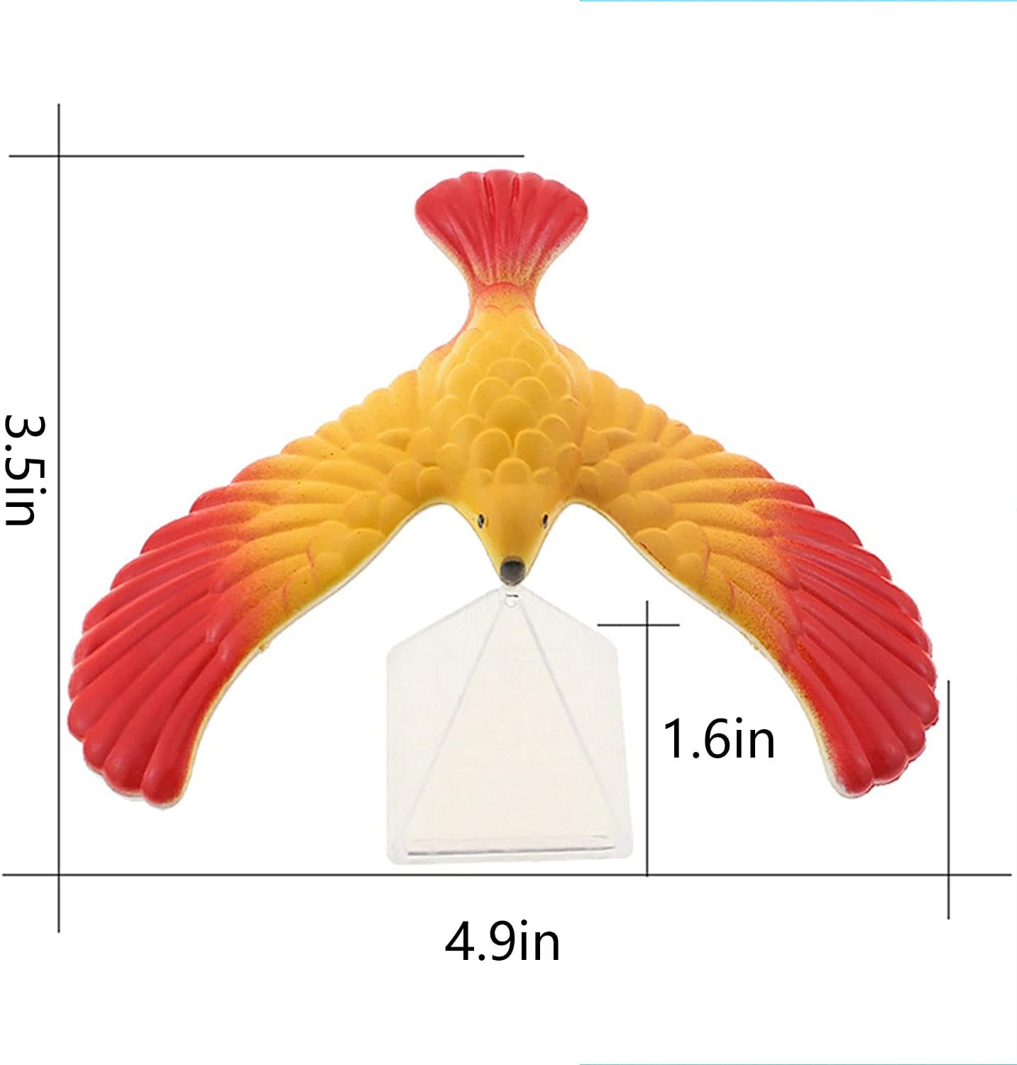 AIDVPOD Balancing Eagle Bird Gravity Bird with Pyramid Combination Set Physical Science Adults Office Novelty Toy for Kids Decompression Gift Party Decoration Supplies 4pcs