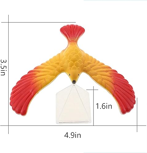 Miniatura 2 de AIDVPOD Balancing Eagle Bird Gravity Bird with Pyramid Combinación Set Ciencias Físicas Adultos Oficina Novedad Juguete para Niños Descompresión