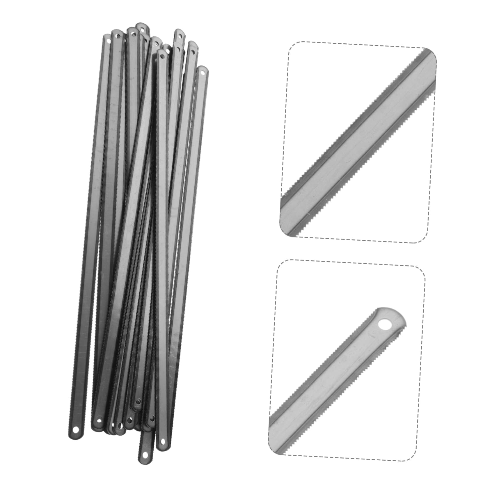 NUOBESTY 5 Set Lame Per Seghetto Acciaio Carbonio Con Denti Accessori Per Lavorazioni E Tagli Precisi E Smoother 25 Pezzi * 5