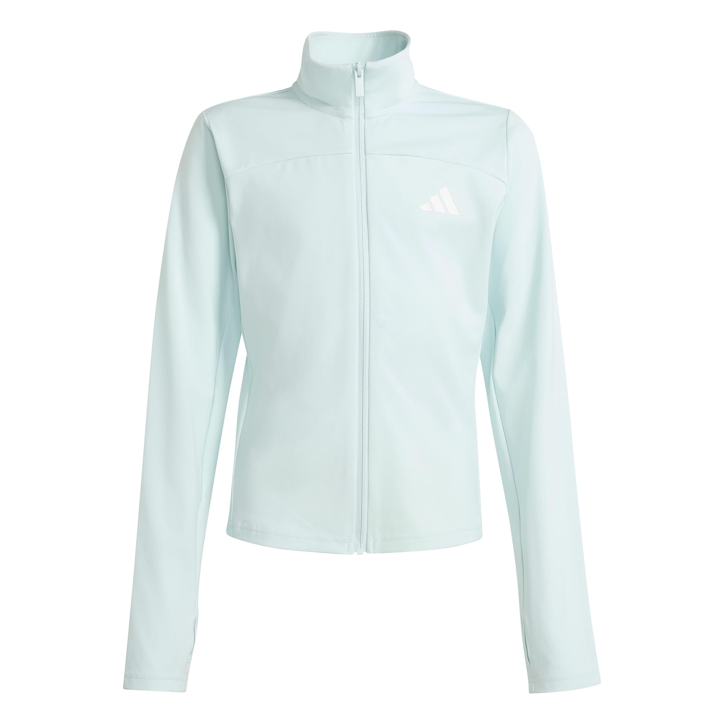 adidas Girl's Sport Essentials Coat, halo mint/white, 7-8 Years