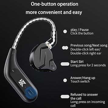KZ ZS10 Pro in Ear Monitor and KZ AZ09 Bluetooth 5.2 Module IEM Bluetooth Adapter