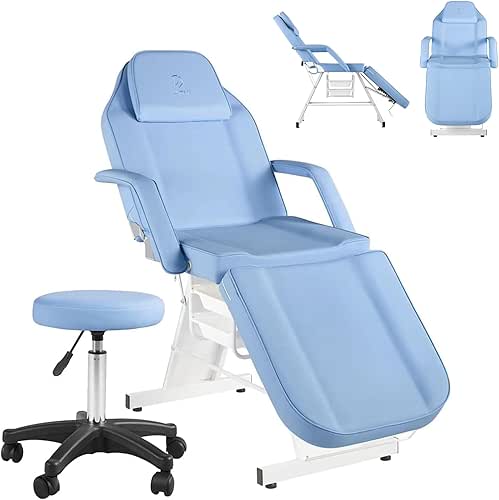 Facial Chair Massage Table 73in 3-Section Multipurpose Massage Bed Professional