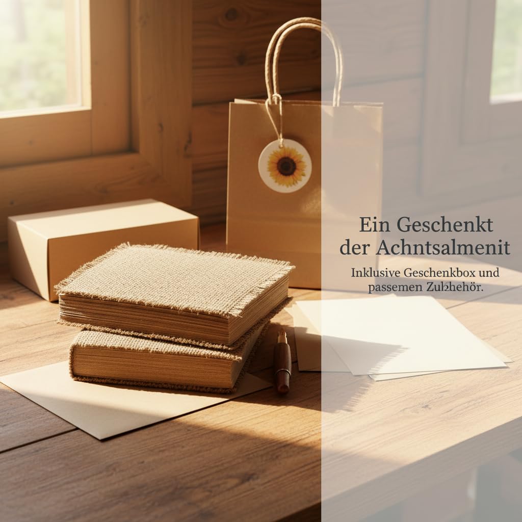 Vintage Notizbuch, Softer, 2 Notizbücher (Cremeweiß innen)