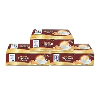 Uttam Sugar Brown Sugar Cubes | Pack of 3 | 500G Each | Buy 3 Cubes and Get 1 Cube Free