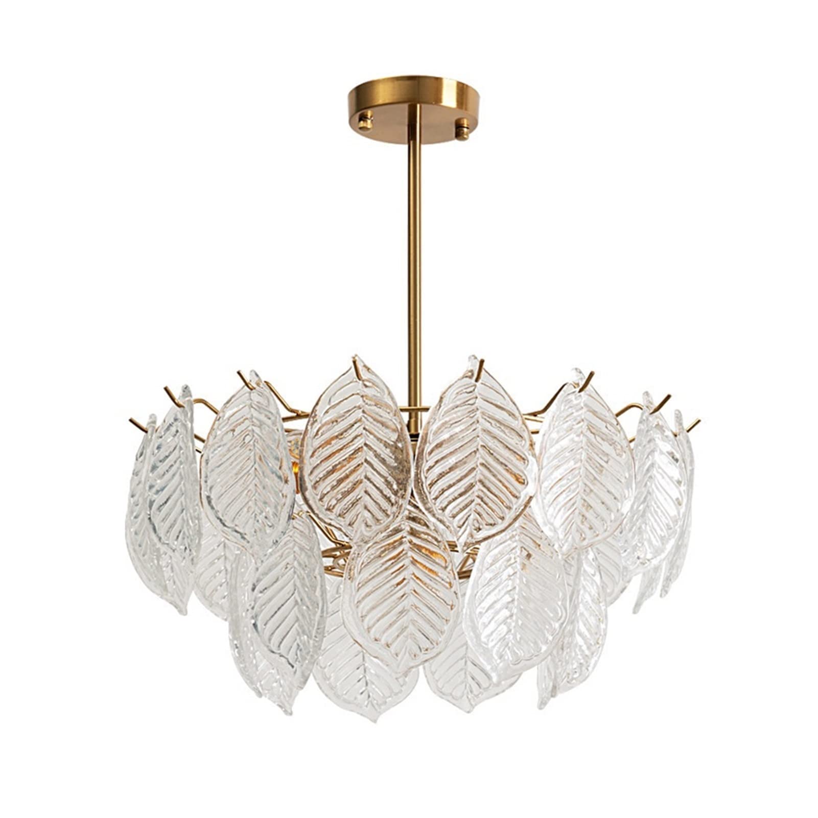 Lustre en cristal post-moderne et lampes en verre créatives pour grand salon