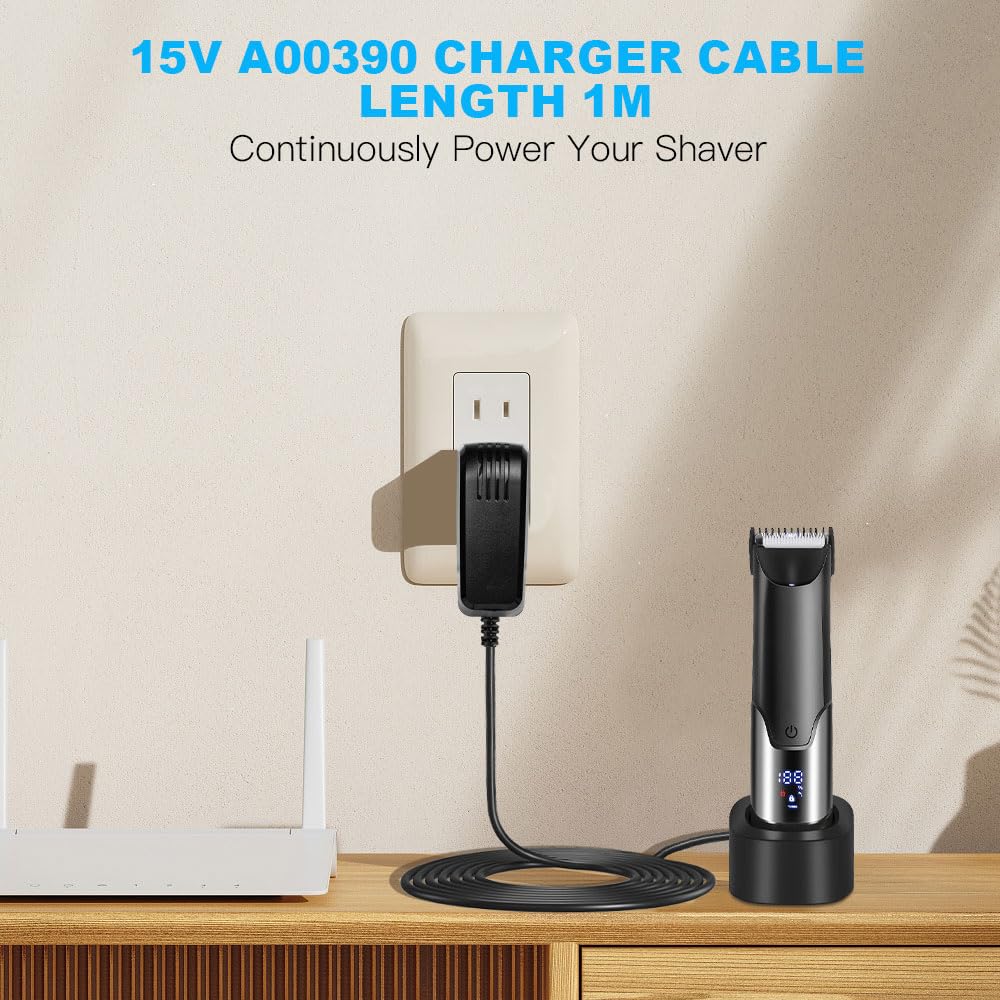 Vicloon Câble Chargeur USB, Câble De Charge Rasoir, 15V Câble D'alimentation Avec Petite Brosse Compatible Pour Philips One Blade Tondeuse Électrique QC5115 QC5120 HQ560 HQ586 HQ568 HQ6070 HQ6071