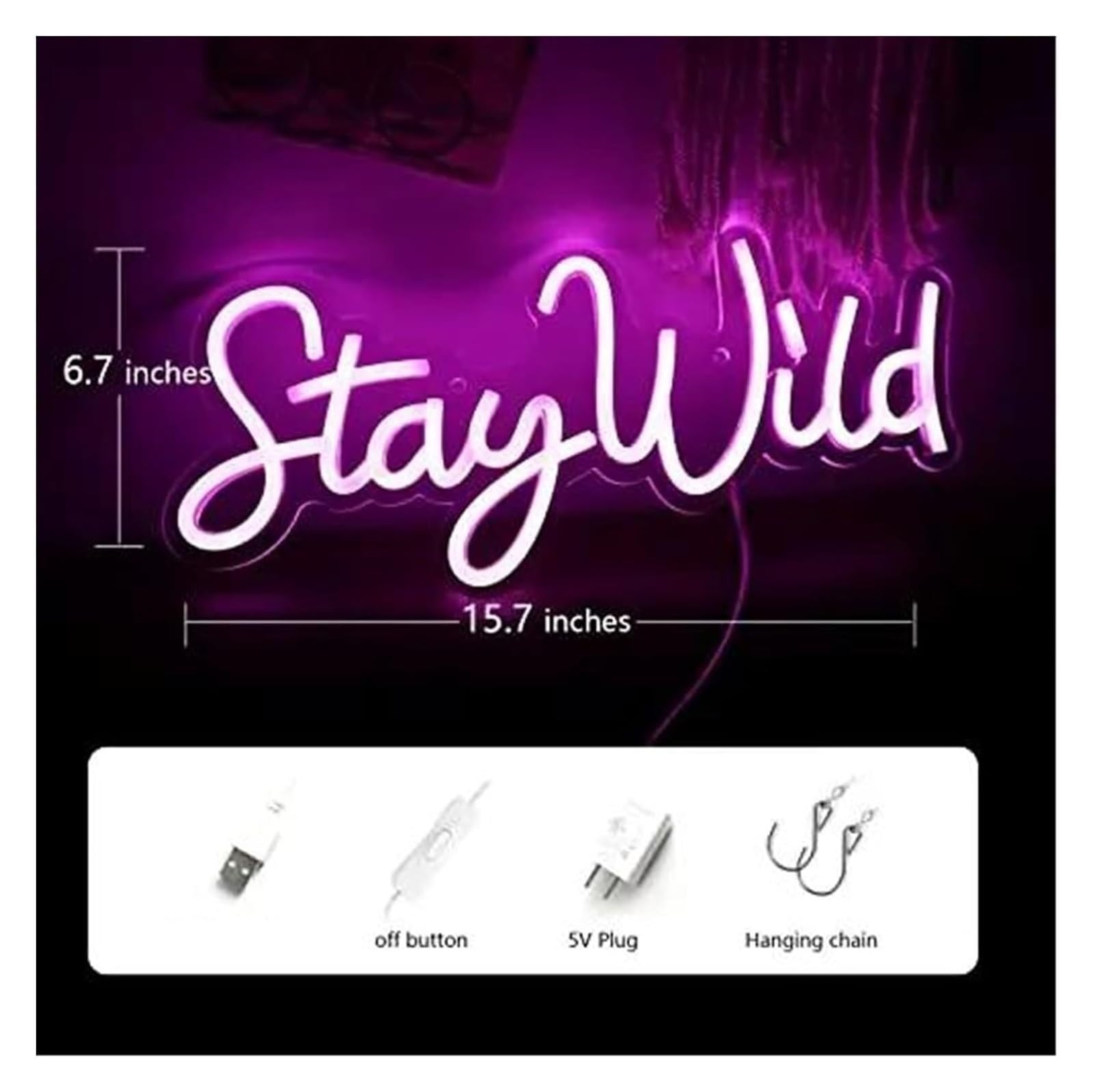 Insegne al neon, luci a LED, insegne luminose decorazioni da parete per feste bar camera letto per giocatori estetici