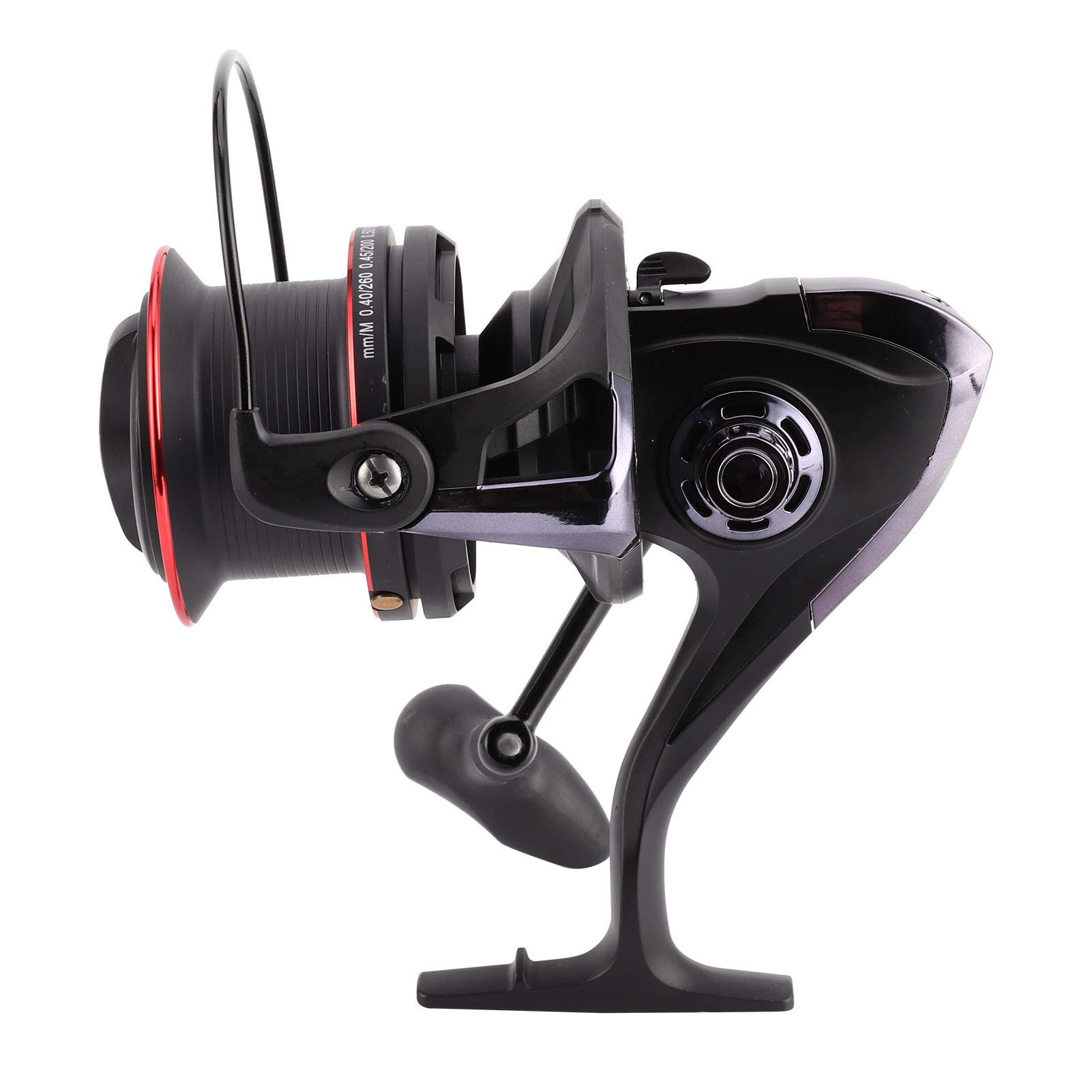 Kołowrotek 13BB + Szybki Kołowrotek z Płynnym Uzwojeniem dla Wędkarzy Czarny/Czerwony 150mm/5,9 Cala