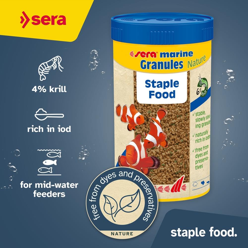 Sera Nourriture pour Aquariophilie Marin Granulat 250 ML