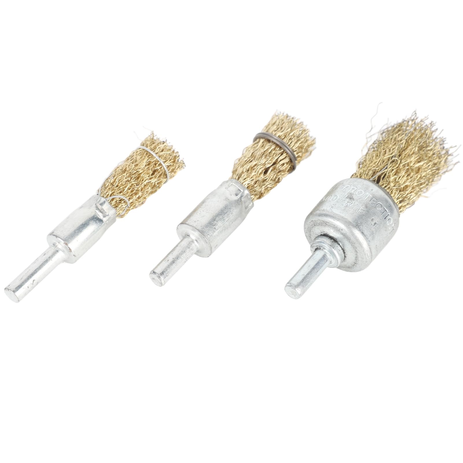3PCS Wire Brush Wheel Drill Brush Set Coarse Crimped Wire Wheel for Drill Attachment