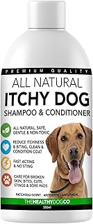 The Healthy Dog Co - Natural Dog Shampoo for Itchy Skin - Dog Shampoo Sensitive Skin - Dog Itchy Skin Relief - Gentle Dog Shampoo for Dry, Itchy Skin - Itchy Dog Skin Relief for Puppies - 500ml