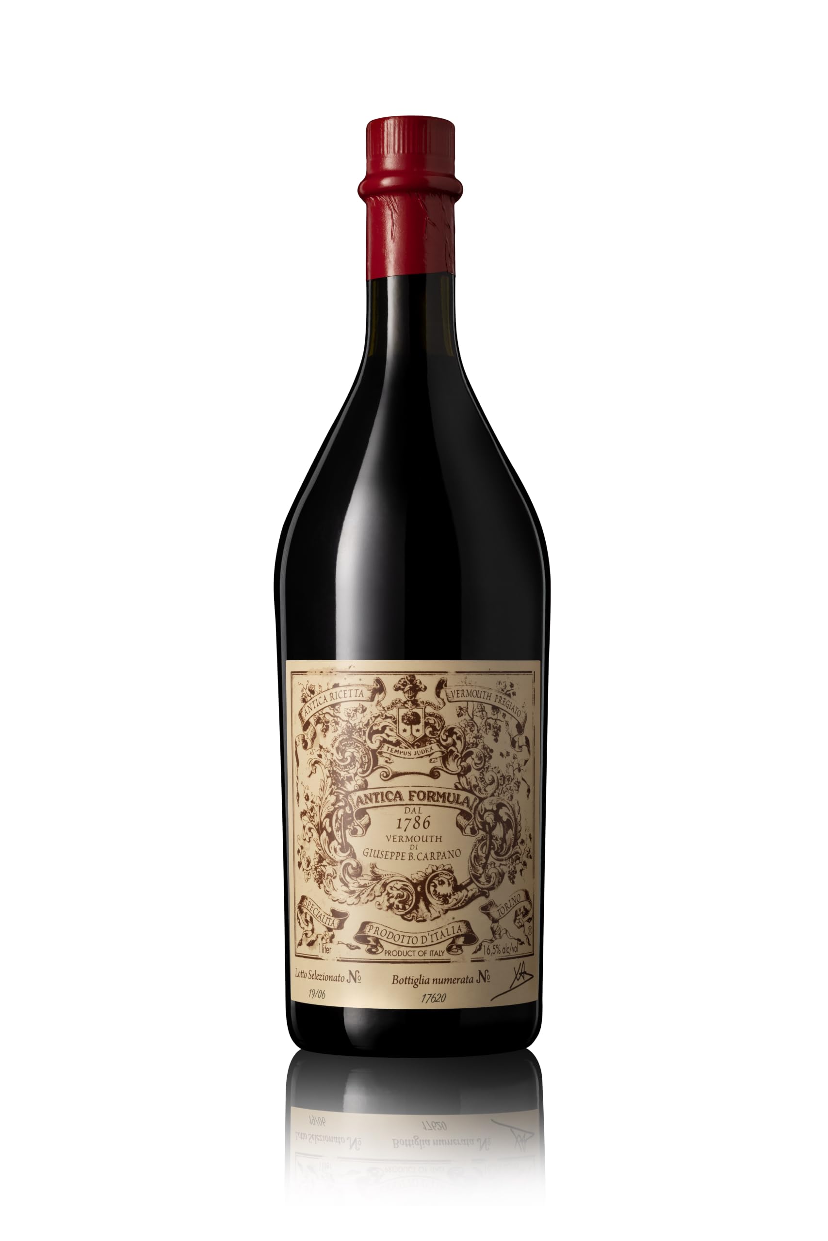 Carpano Antica Formula Vermouth Rosso, , 16.5% ABV, Italian Red Vermouth, White Wines from Italy with Premium Botanicals, Ideal for Negroni Sbagliato, Original Recipe, Gift Idea (1L)