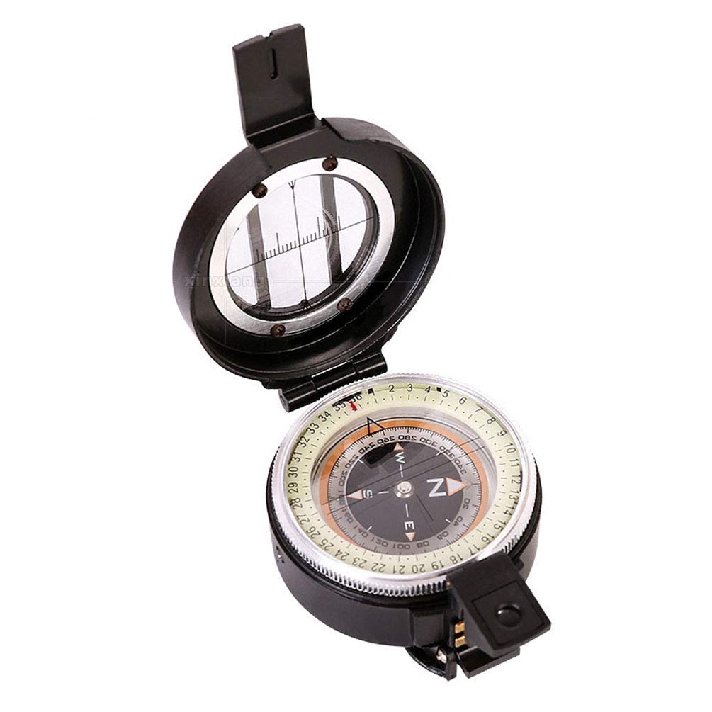 Beau Boussole Portable, Boussole D'équipement de Voyage en Plein Air pour La Randonnée, La Chasse, l'escalade, La Conception Lumineuse Durable