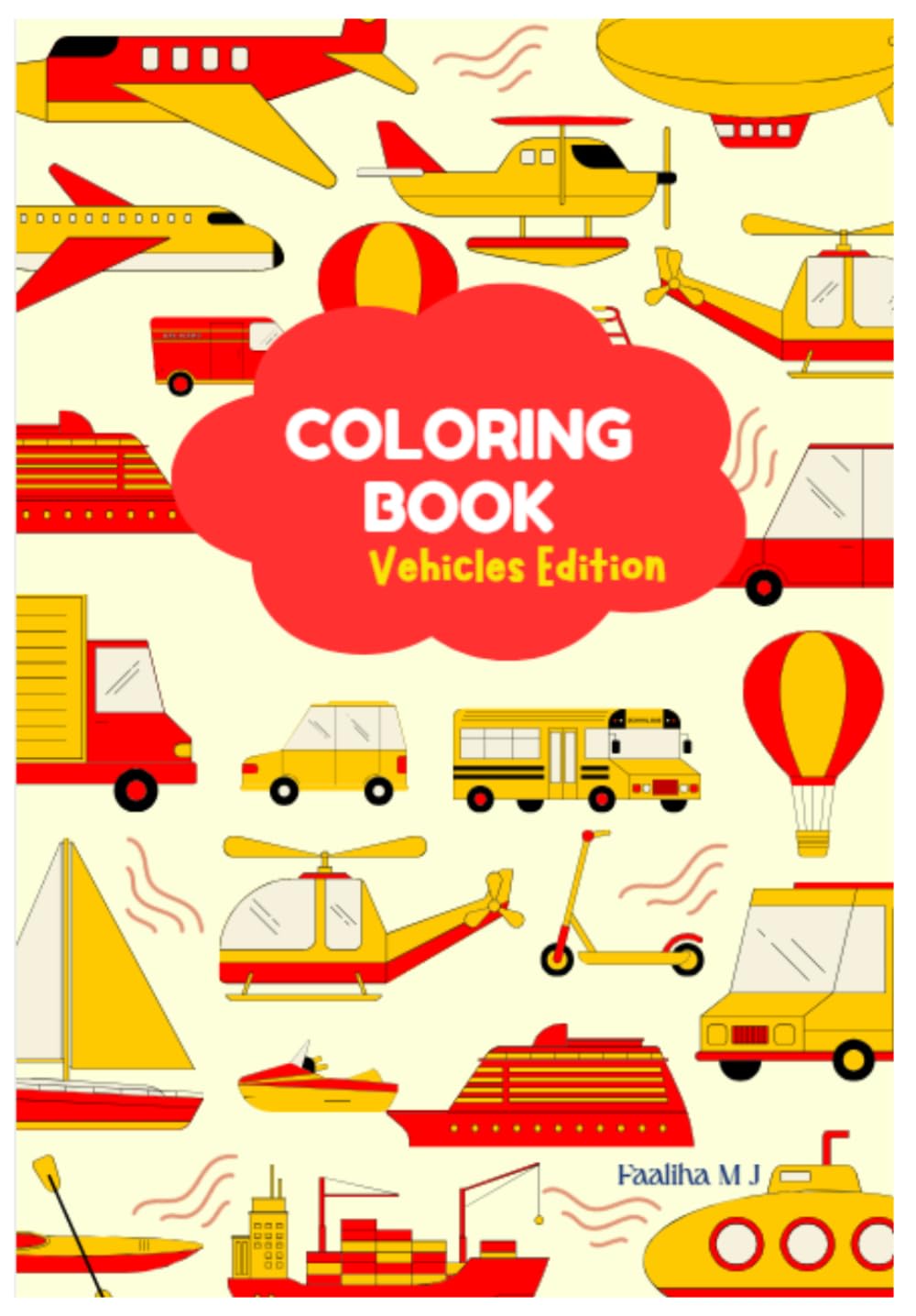 A–Z Vehicles Coloring Book: Fun Alphabet Learning