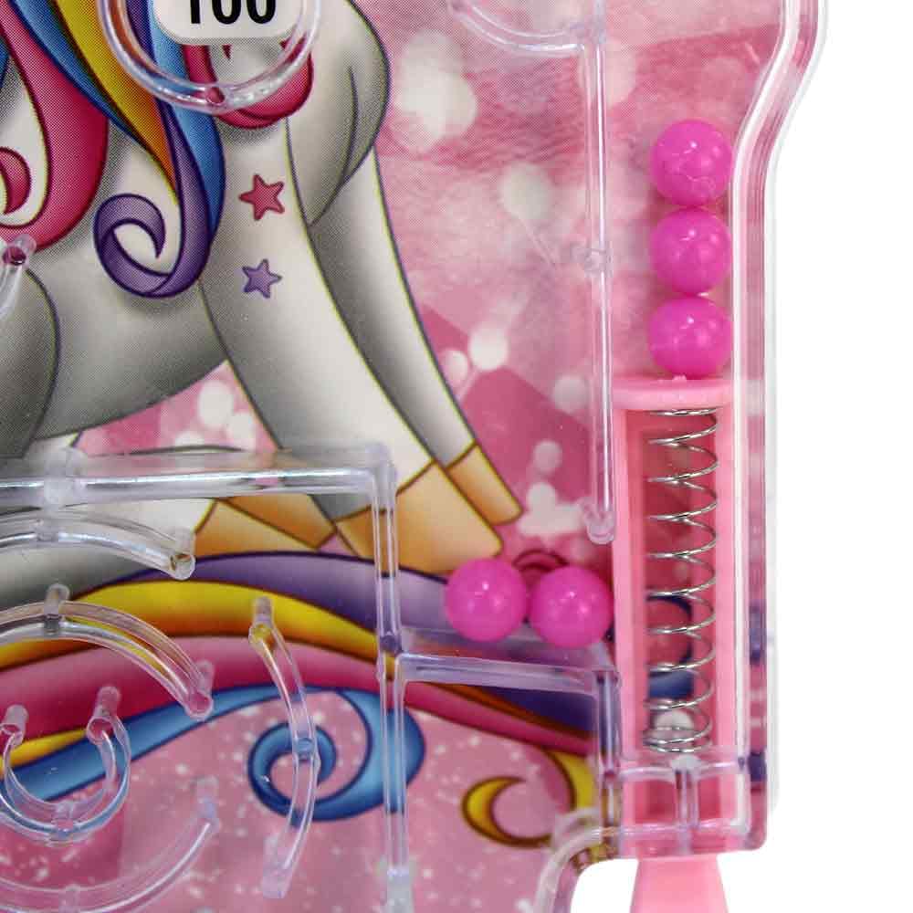 BEMIRO Mini Flipper Reisespiel, 48 Stück Set, ca. 12,5 cm, Dino Einhorn Tiermotive, Kunststoff, Gesellschaftsspiel für Kinder ab 3 Jahren