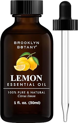 Miniatura 54 de Brooklyn Botany - Aceite esencial de limón y eucalipto - 4 fl oz extra grande - 100% puro y natural - Grado premium con gotero - para aromaterapia
