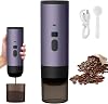 Kouamor 3-in-1 Multi-Capsule Coffee Machine, Portable Coffee Maker, Espresso and Ground Coffee Capsule Coffee Makers, Electric Espresso Machine, 15 Bar, For Office Travel Camping Home (Purple)