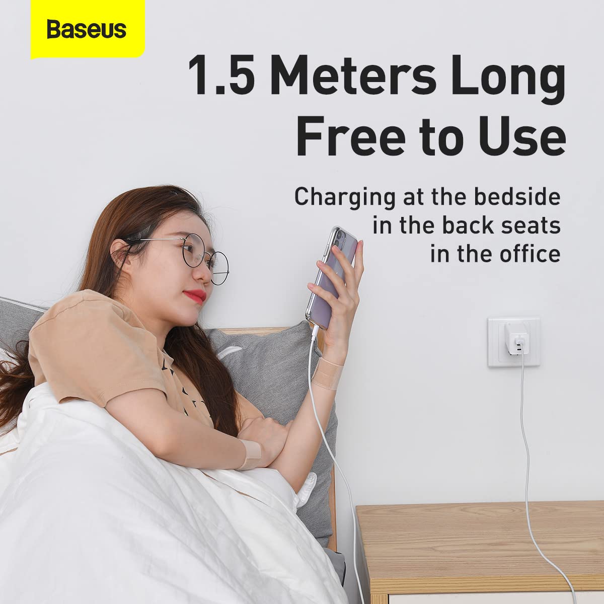 Baseus Simple Wisdom Data Cables - 2 Pack -6 Baseus Simple Wisdom Data Cables - 2 Pack -6