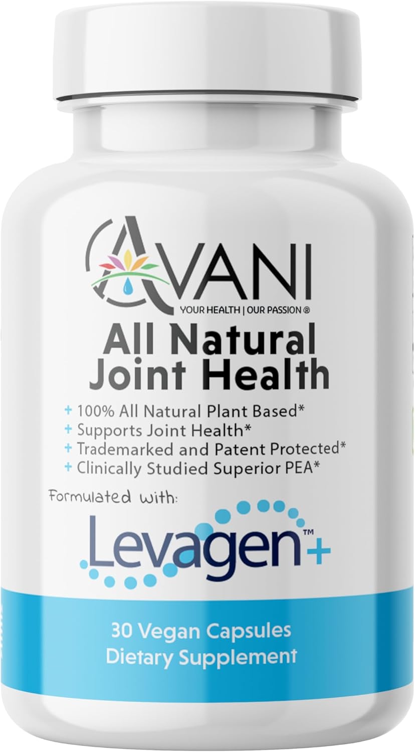 Avani Health Levagen+ Pea Joint Support Supplement, Plant Based, Natural Wellness Formula Includes AstrGin & BioPerine