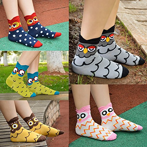 Image of Cute Animal Design Women's Socks Casual Cotton Crew Novelty Socks