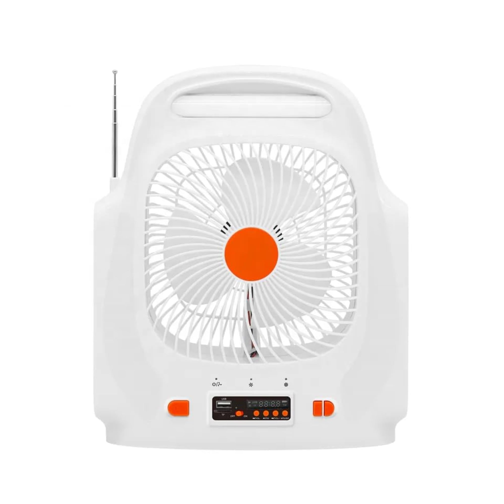 Drumstone Solar Rechargeable Fan Portable Solar Powered Battery Operated Cooling Device USB Charging Emergency Backup Outdoor Camping Eco Friendly Green Energy Solution Power Outage Travel Companion-image-47