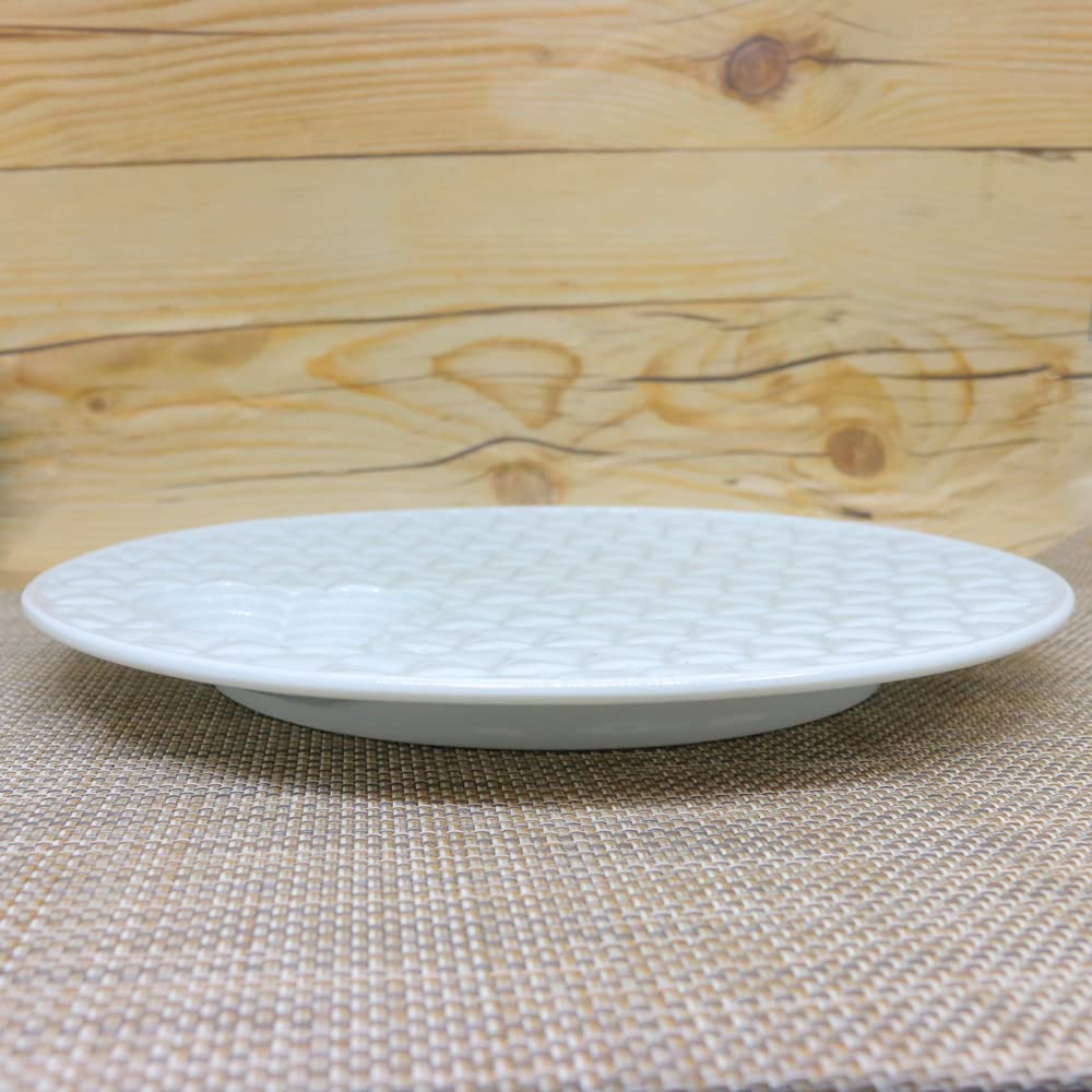 Amazon.co.jp: 皿 有田焼 波佐見焼 丹心窯 ハートフル・キルティング