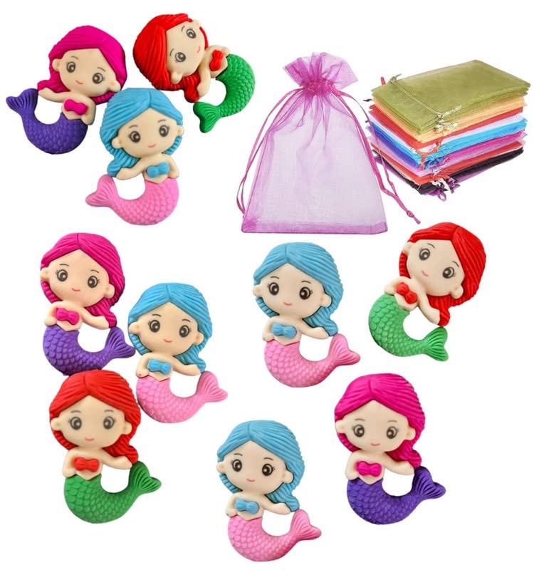Le Delite Title - Pack of 12 Pcs Mermaid Theme Rubber with Gift Pouch/Ocean sea Princess Erasers for Kids - Doll Theme Party Return Gifts Favor School Supplies for Kids (B0C4HYBNW1) Amazon Price History, Amazon Price Tracker
