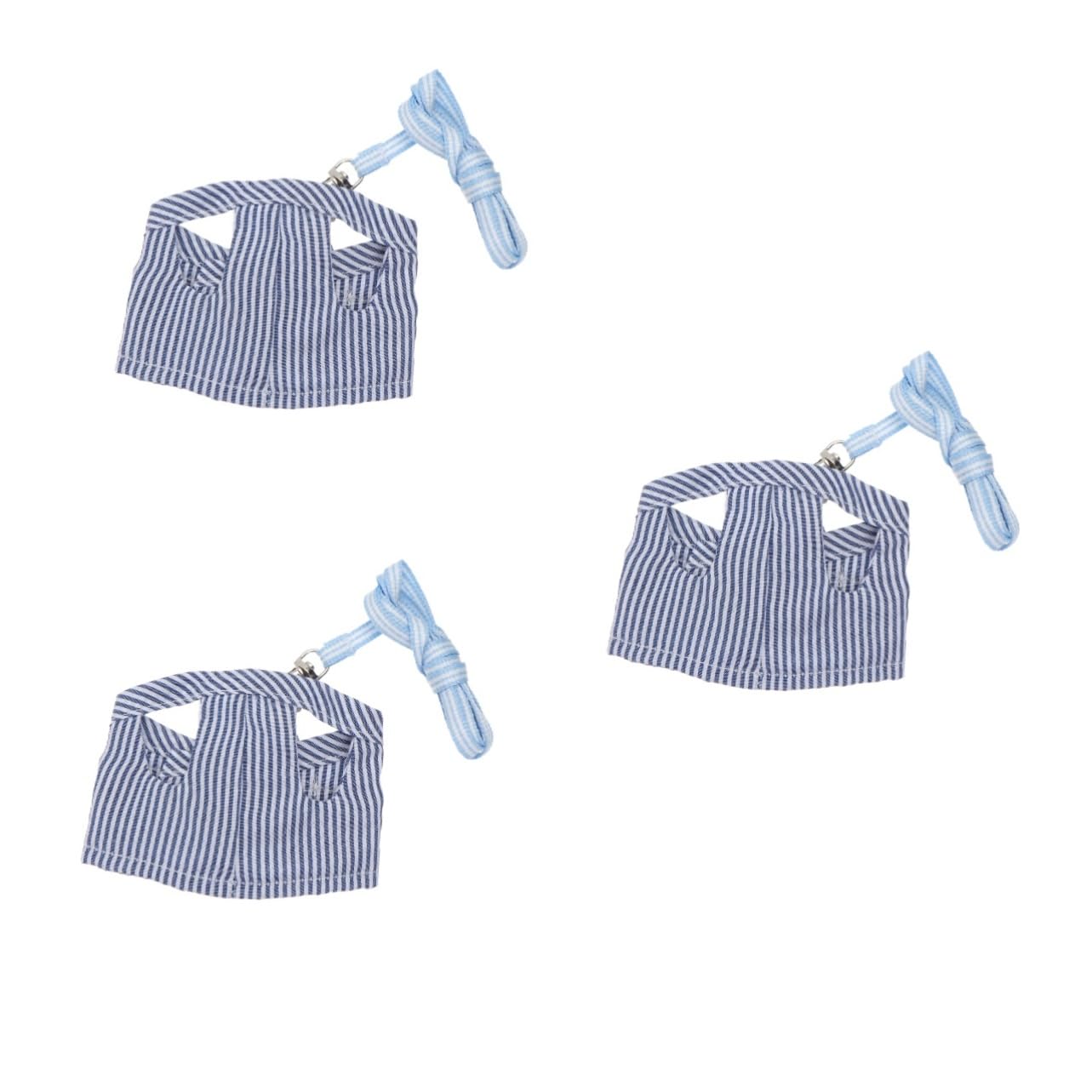 POPETPOP 3pezzi e Guinzaglio Per Pettorina Per Porcellini Criceti Conigli e Furetti s Blu Accessorio Per All