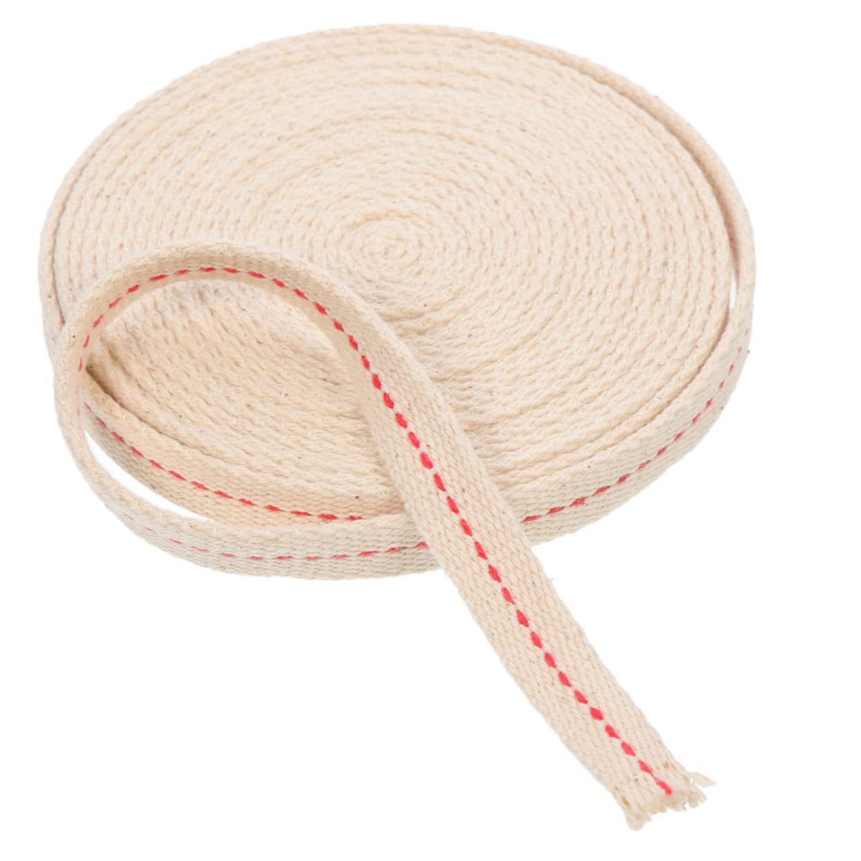TEHAUX 100% Pure Cotton Wick for Handheld Lantern DIY Oil Lamp Accessory 0.9cm Width 5m Roll Professional Replacement for Kerosene Lamps
