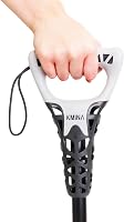 KMINA négylábú járóbot ergonomikus fogantyúval, állítható magasság 155cm felett, stabil 1,5kg 5