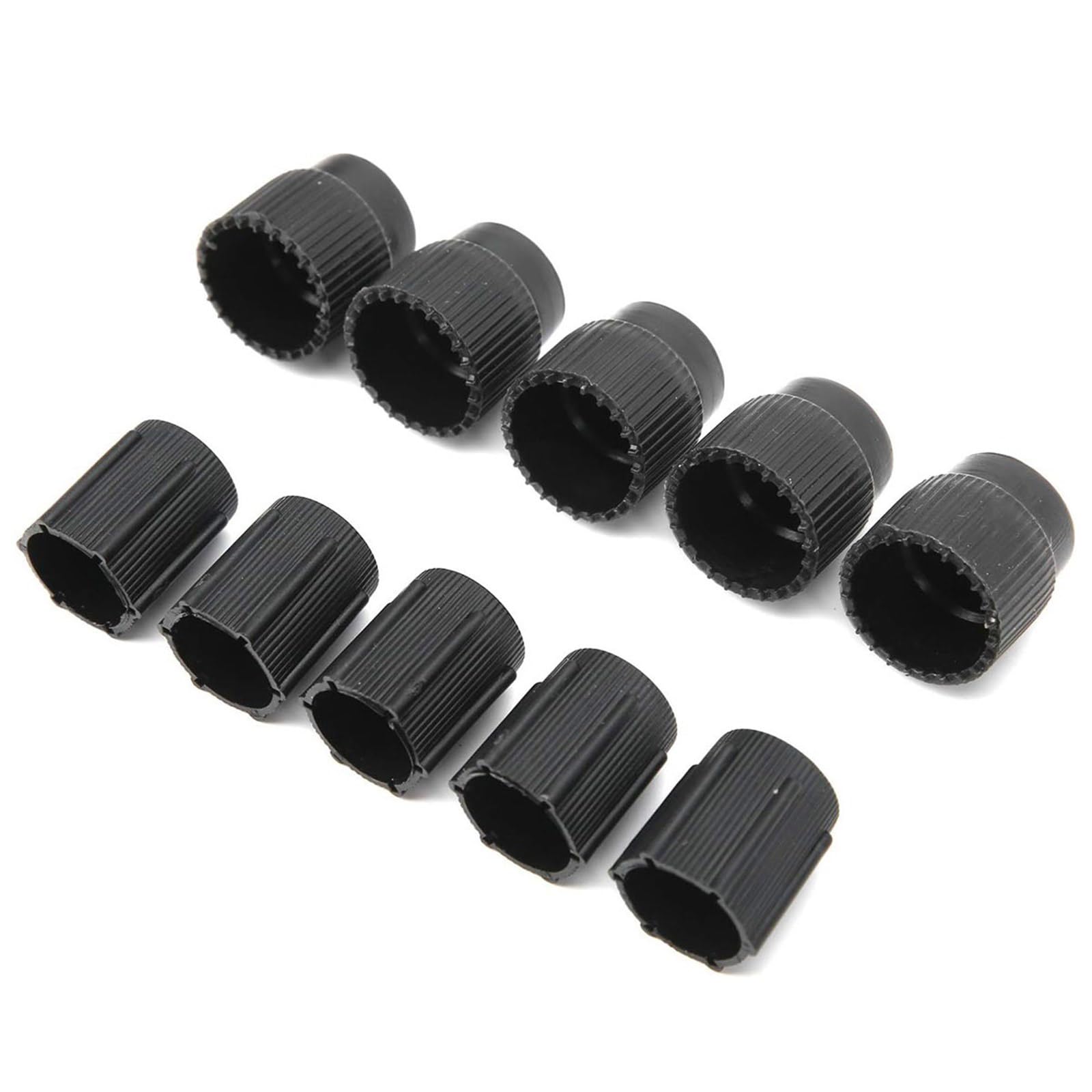 swynrf 10Pcs Systems Charging Port Caps R134a 13mm 16mm Air Conditioning Service Charging Port Caps Automotive Accessories