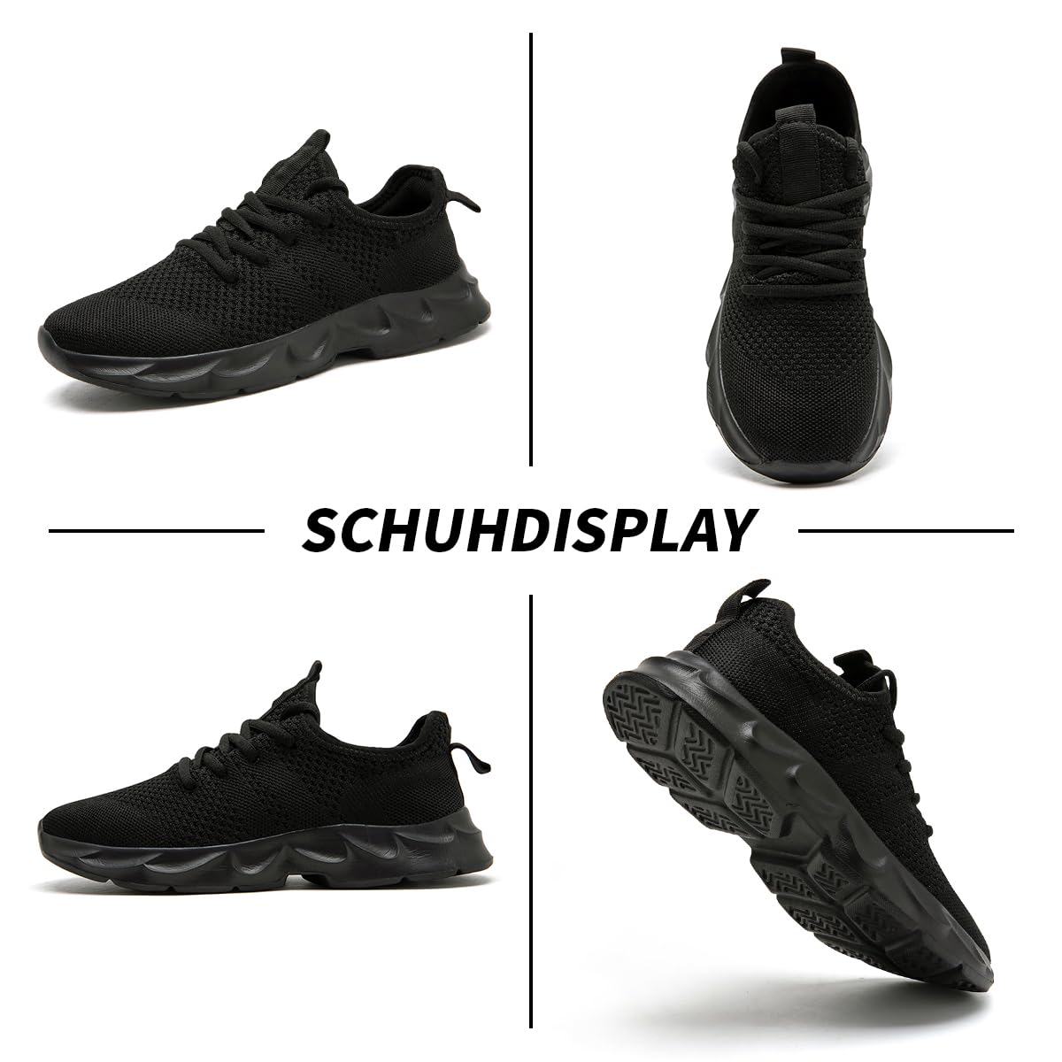 Sneaker Hombre Zapatillas Deporte Running Zapatos Correr Jogging Caminar Bambas Deportivas Casual Gimnasio Fitness Gym Atlético Tenis Moda Ligeros Transpirables Trabajo huhe