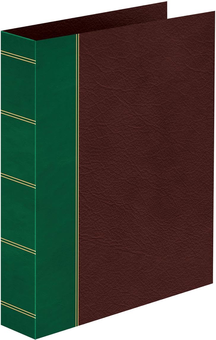 Arrowfile A4 Ultima Designer 4-Ring Binder Album | Premium Eco-Friendly Storage Folder (Brown/Green)