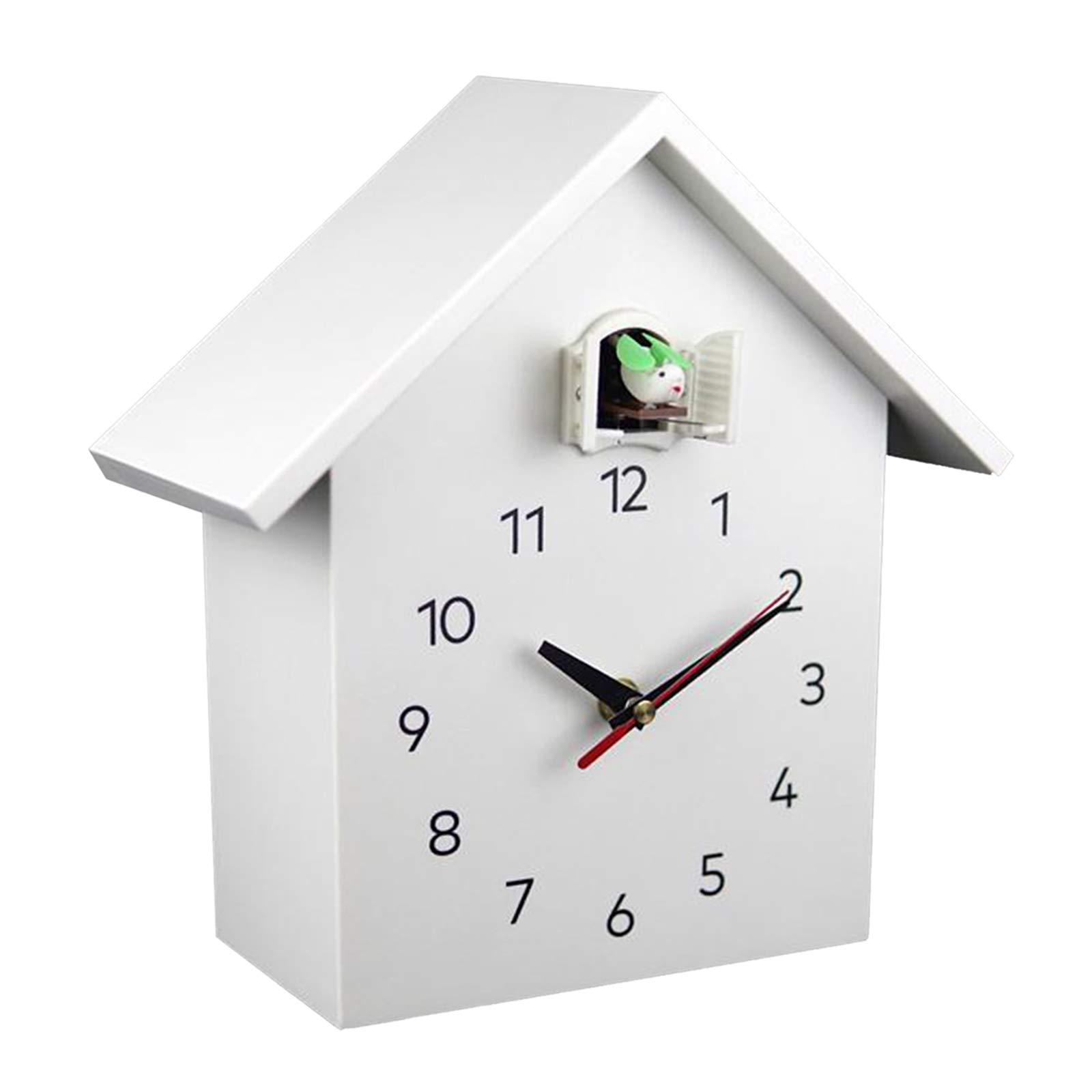 Enakshi® Cuckoo Wall Clock Modern Bird House Hanging Watch Home School Office White | Home D?©cor | Clocks | Wall Clocks