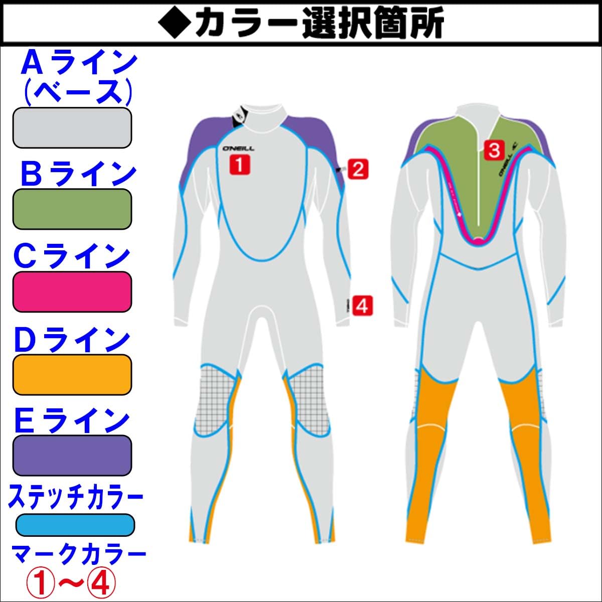 Amazon | 24 オニール シーガル ウェットスーツ バックジップ
