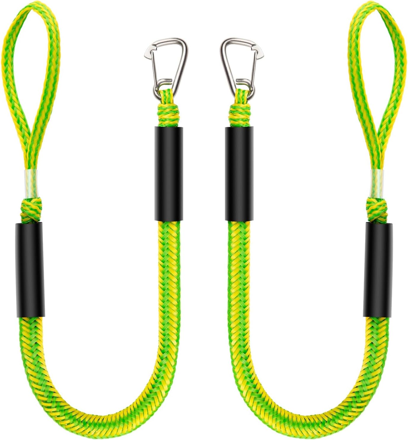 Botepon Boat Bungee Dock Lines, Jet Ski Accessories, Quick and Easy Dock Rope for PWC Jet Ski Seadoo WaveRunner Pontoon Boat Bass Boat