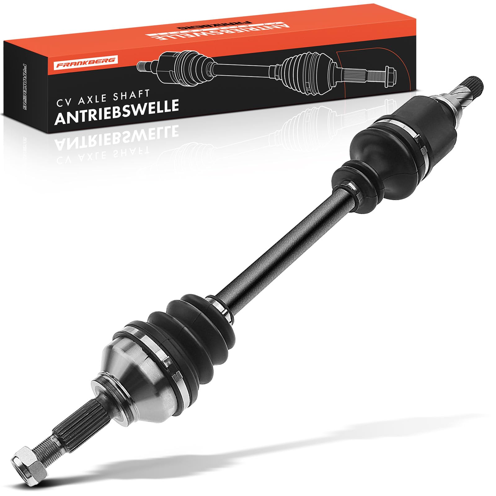Frankberg Antriebswelle Achswelle MT ohne ABS Ring Vorderachse Links Kompatibel mit Logan LS Sandero Clio III BR0/1 CR0/1 Modus/Grand Modus F/JP0 Replace# 6001551096