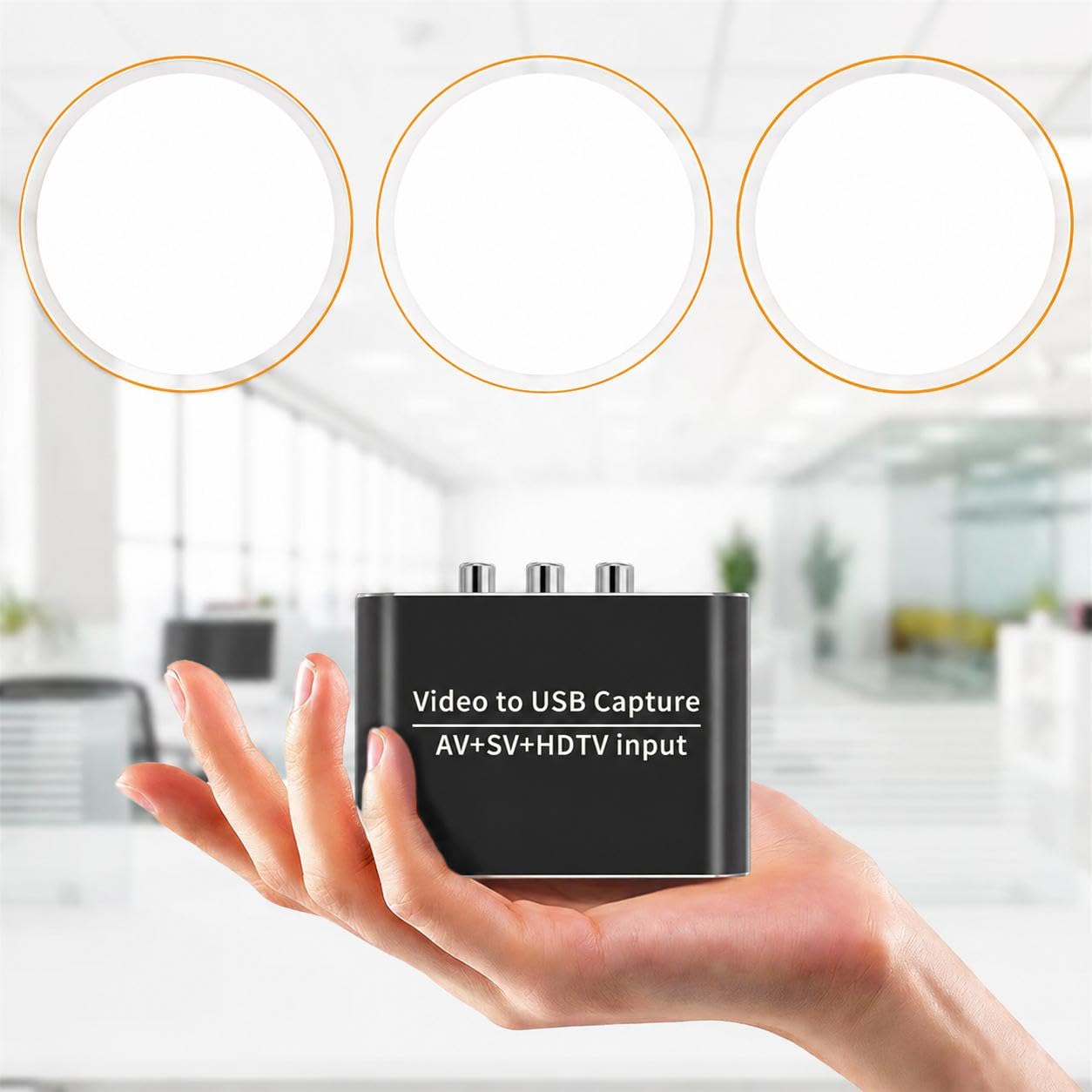Scheda Acquisizione Video USB 3 0 Convertitore 1440p per Streaming | S-Video, Analogico, YUY2, MJPEG, Alluminio, Dissipazione, Pass-through, Senza Lag, Portatile, Archivio