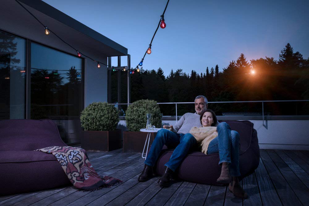 OSRAM Lampa LED | Trzonek: E27 | Czerwony | 3000 K | 2,50 W | przezroczysta | LED STAR DÉCOR CLASSIC A [Klasa efektywności energetycznej A]